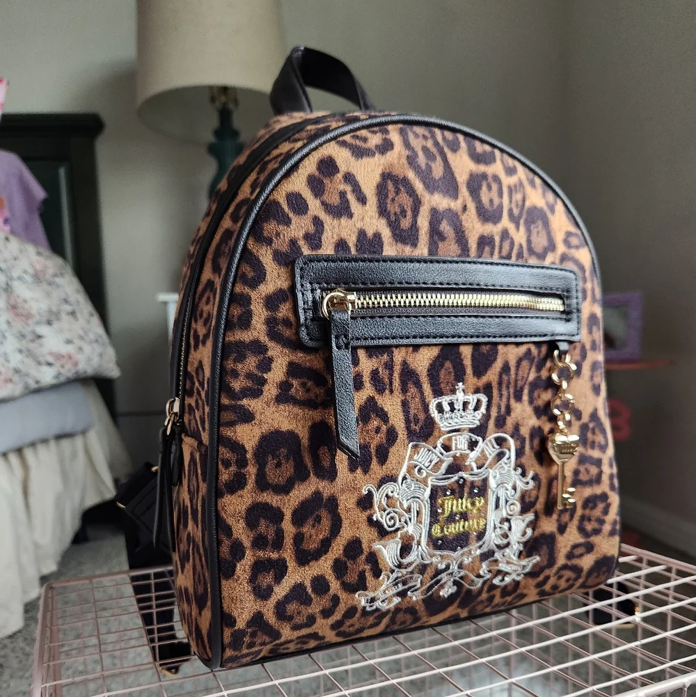 Juicy Couture Leopard Print Backpack
